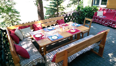 Gartenmöbel aus Lärchenholz - Johanns Holzwelt Salzburg